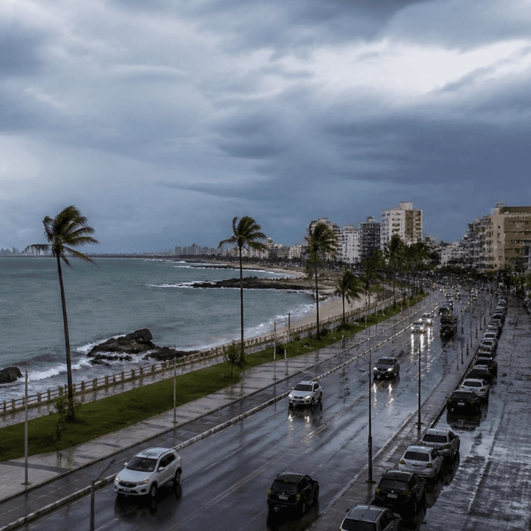 Imagem da notícia Frente fria aumenta a chuva entre Salvador e o sul da Bahia